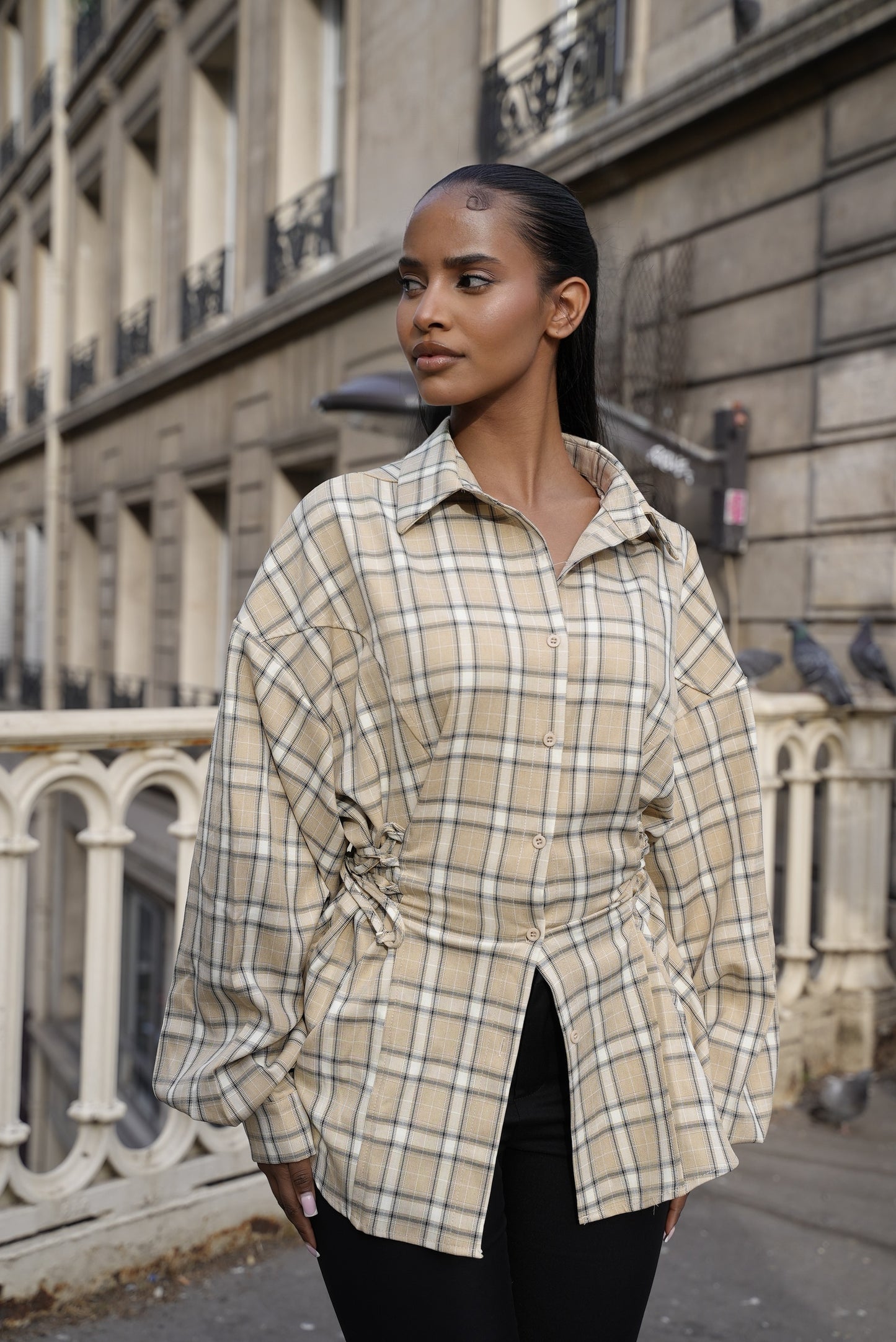 Chemise à carreaux