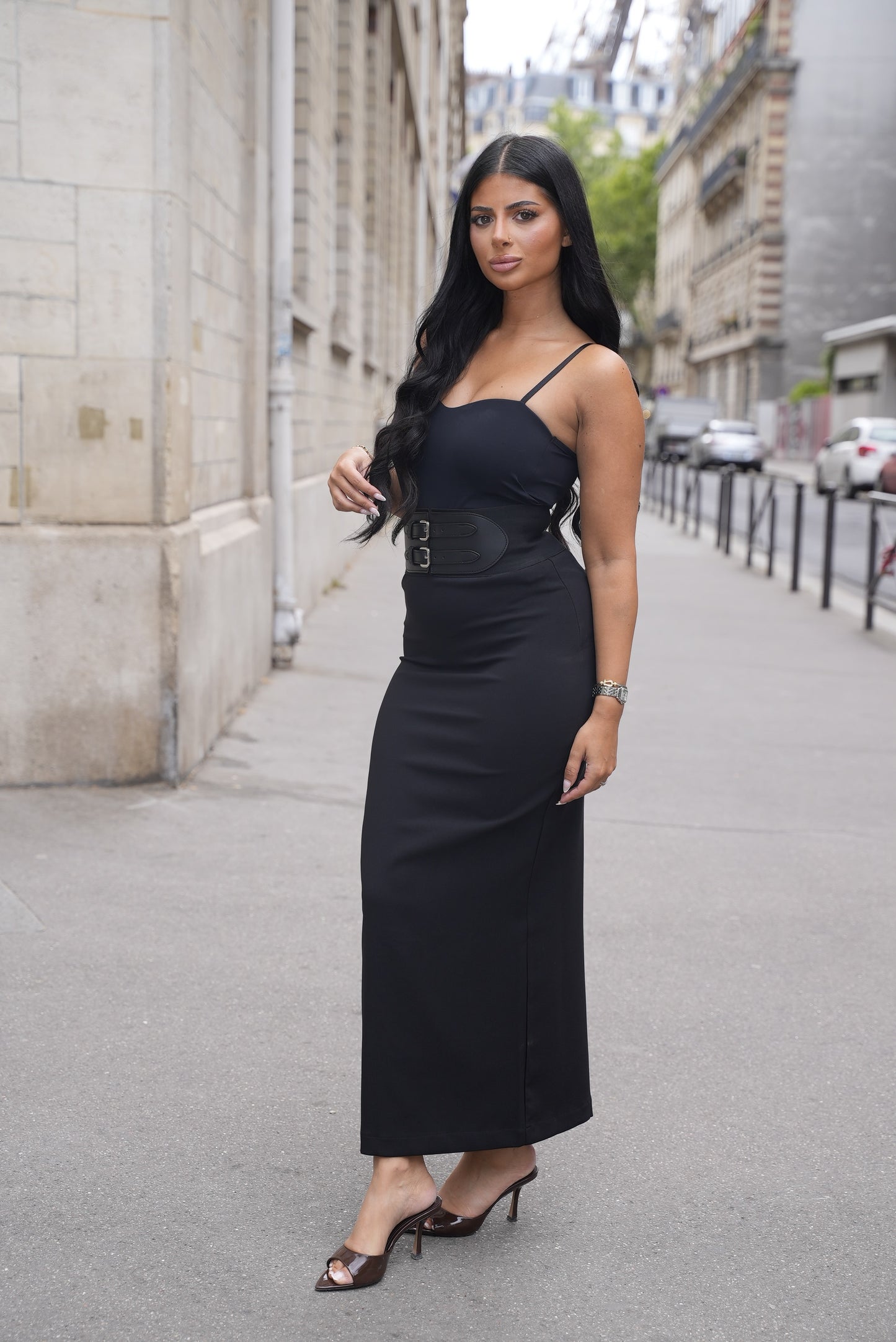Jupe tube à ceinture