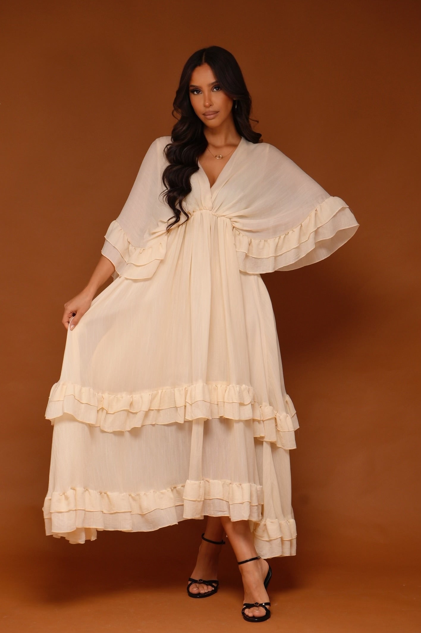 Robe volant [ Jaune]