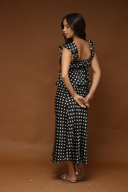 Ensemble à pois [ Noir ]