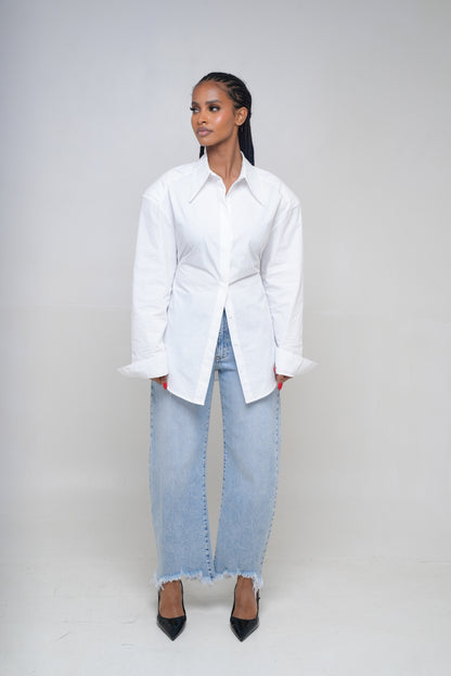 Chemise épaulette [Blanc]