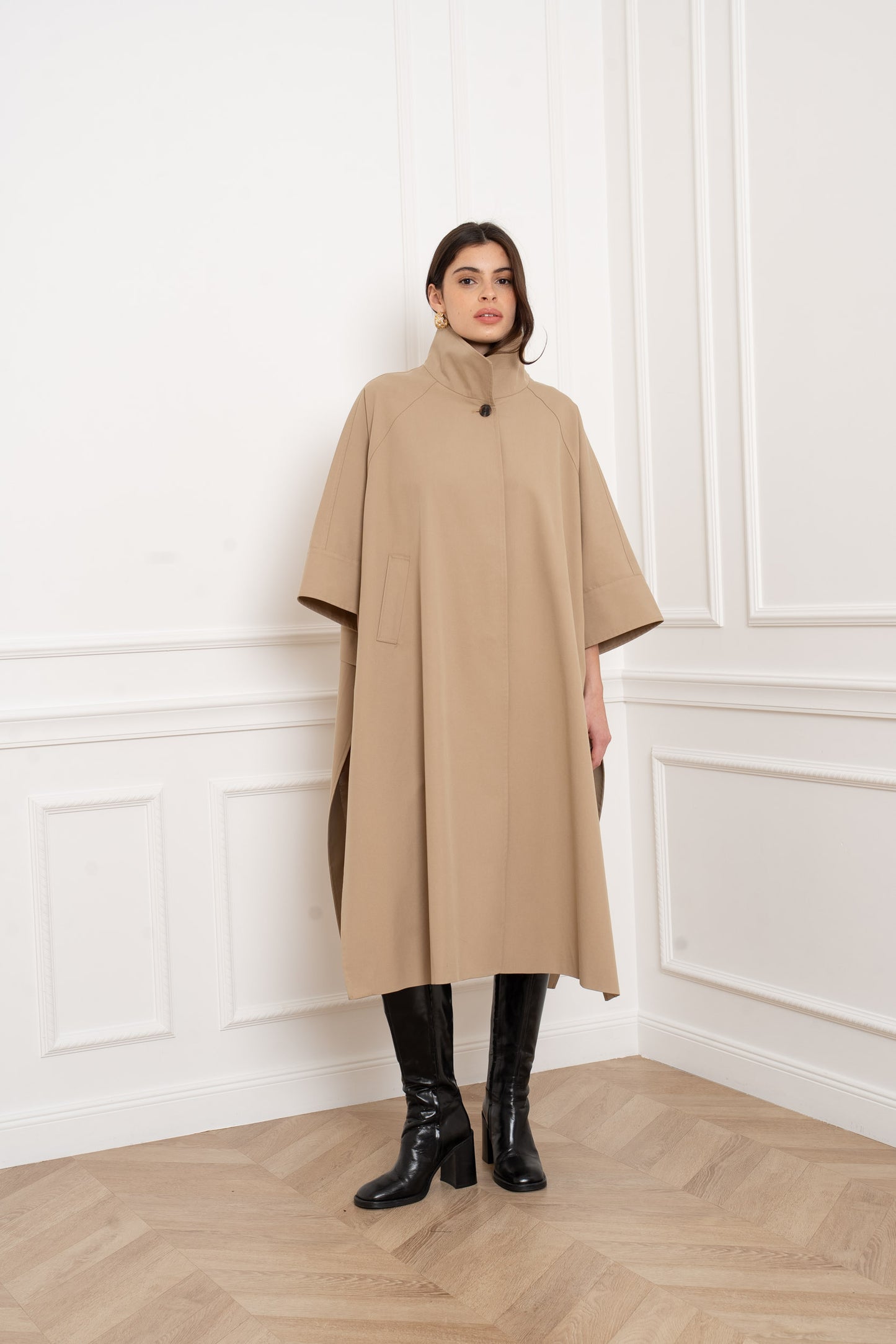 Trench cape [ Camel]