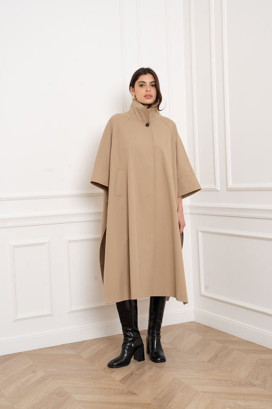 Trench cape [ Camel]