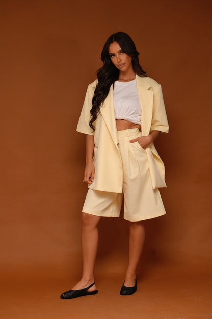 BLAZER manches courtes [ Jaune]