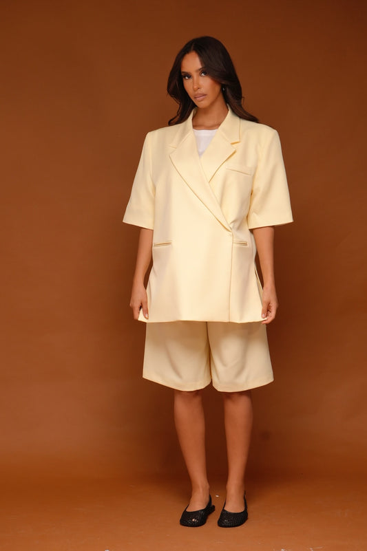 BLAZER manches courtes [ Jaune]