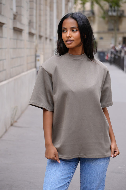 Haut basique à épaulette [Olive]