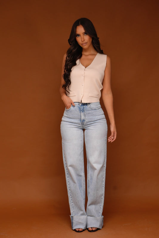 JEAN BLEU  CLAIR EXTRA LONG  [Z6754]