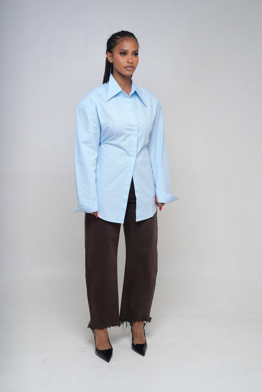 Jean effet déchiré [Marron]65-C