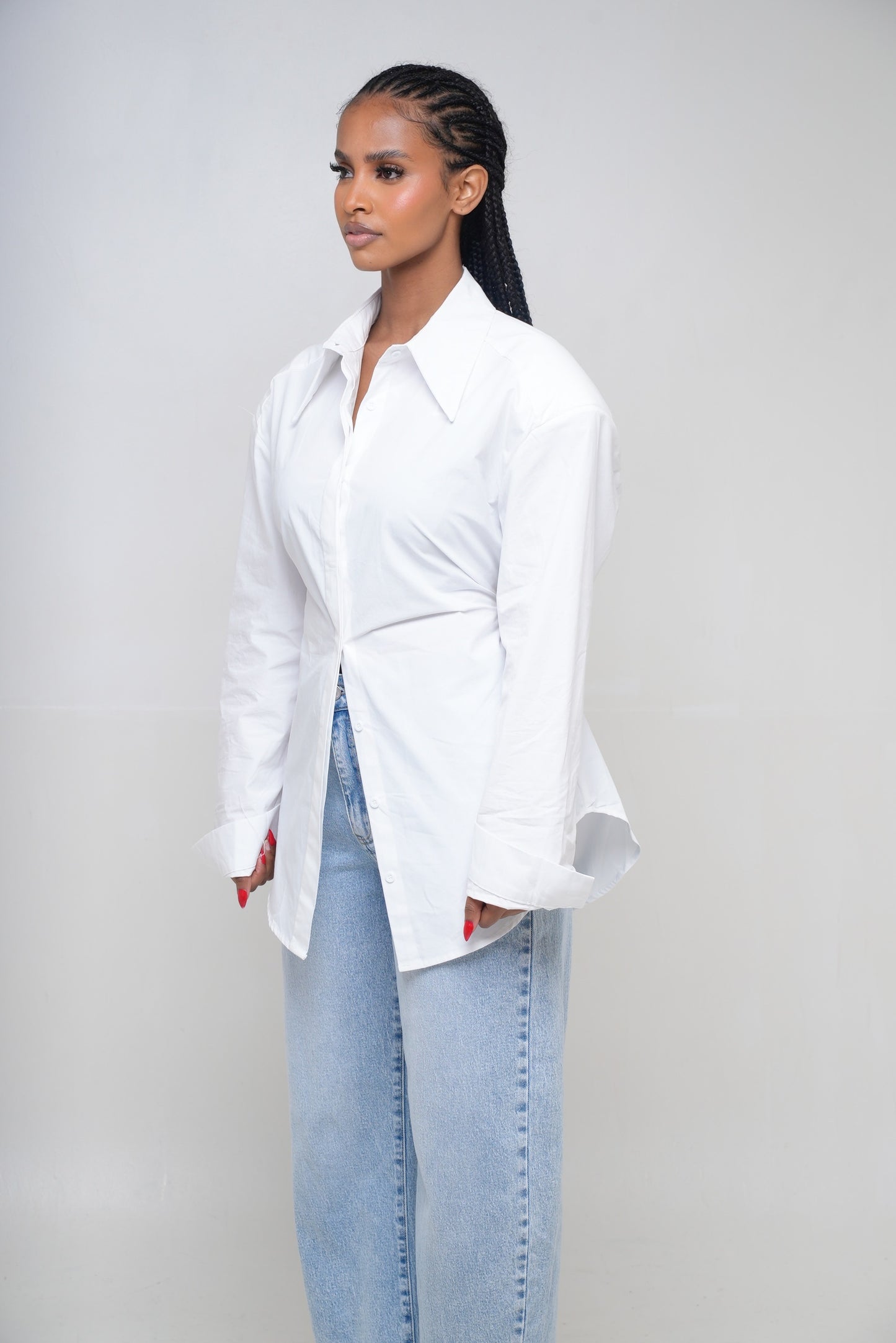 Chemise épaulette [Blanc]