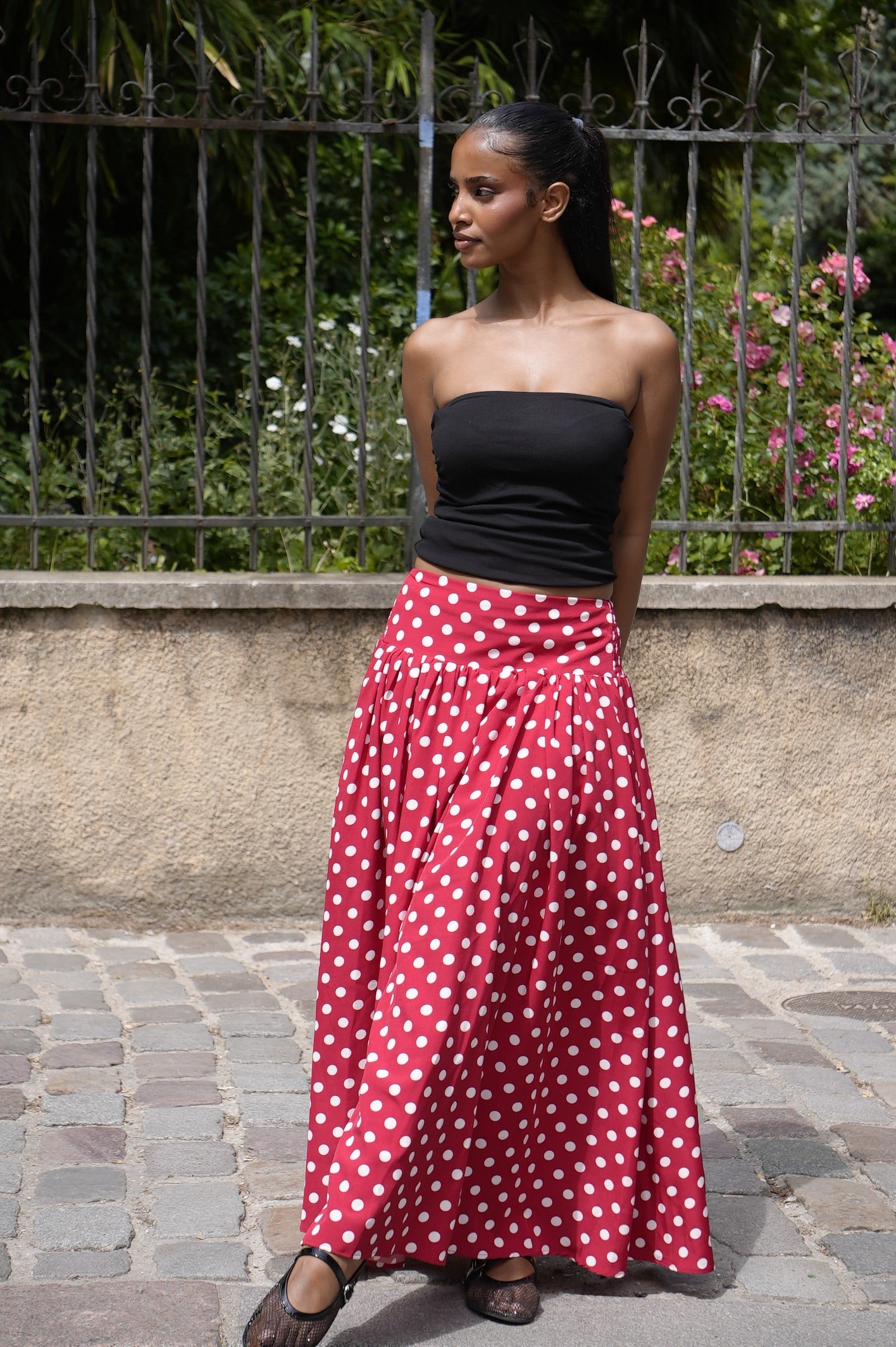 Jupe à pois