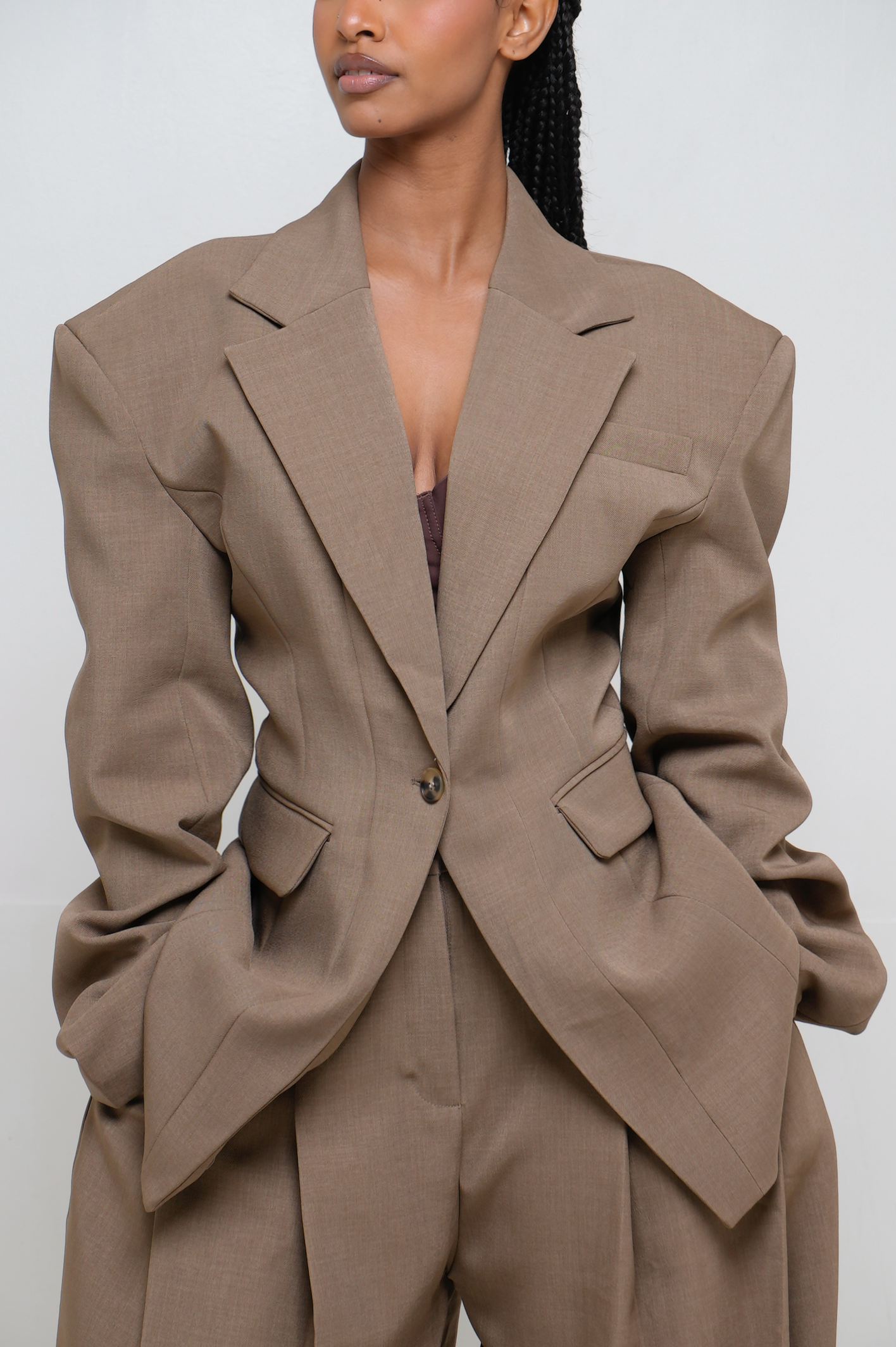 BLAZER Cintré [ Taupe]