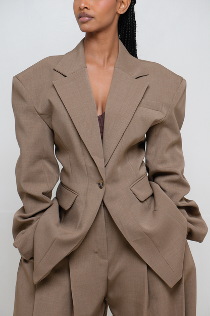 BLAZER Cintré [ Taupe]