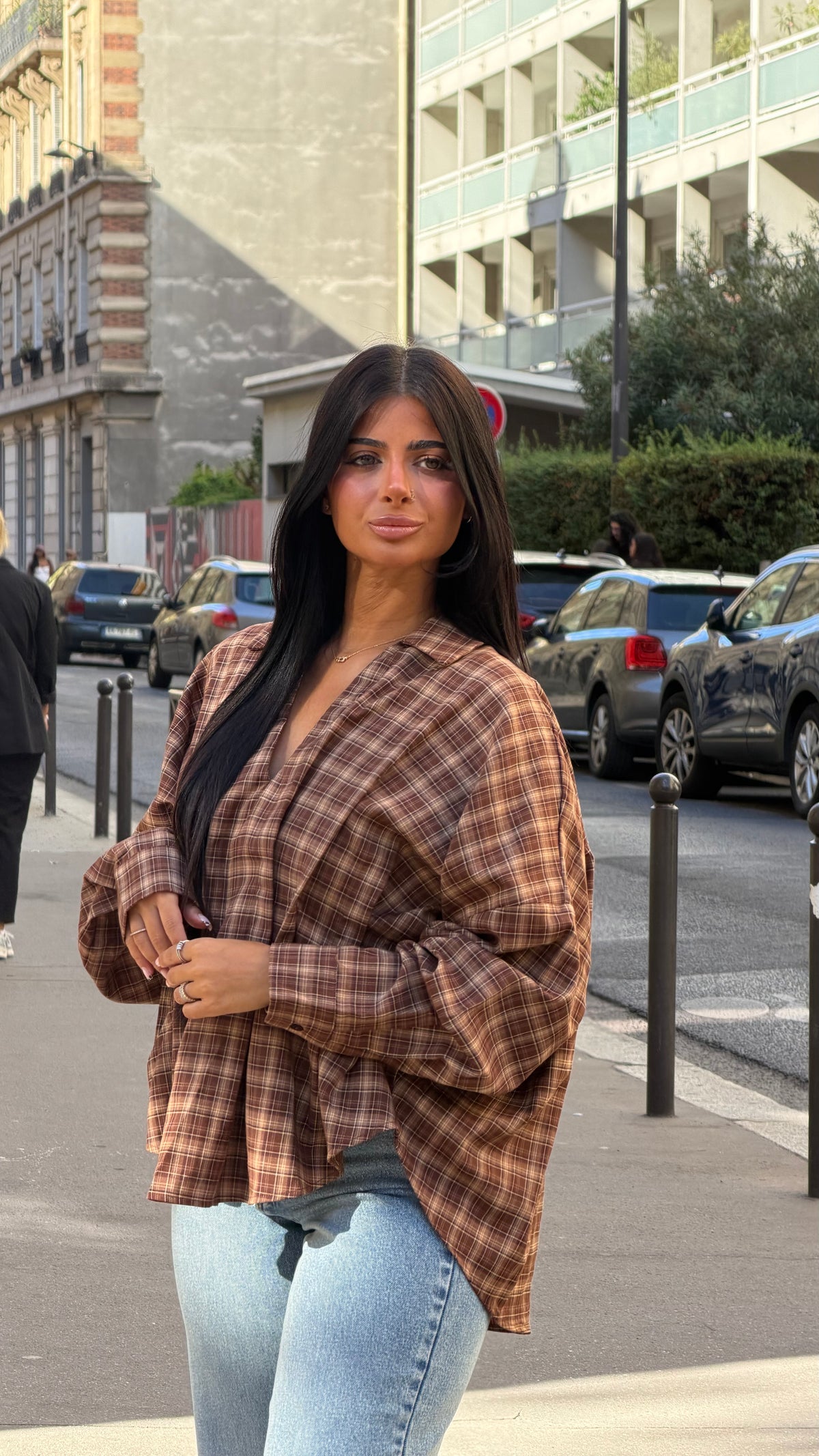 Chemise oversize [ à carreaux]