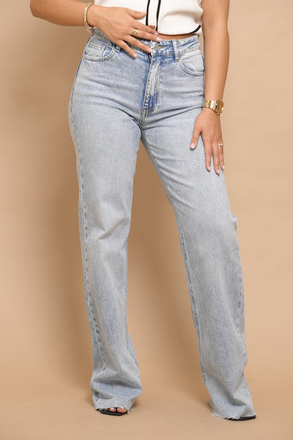 JEAN BLEU  CLAIR PAILLETÉ [Z6754]