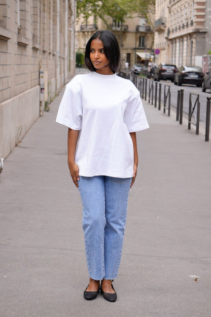 Haut basique à épaulette [Blanc]