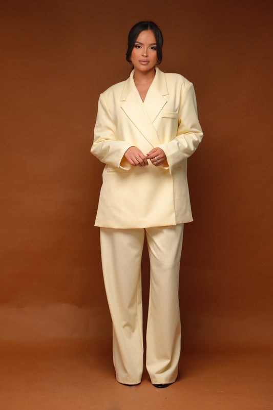 Pantalon tailleur [ Jaune]