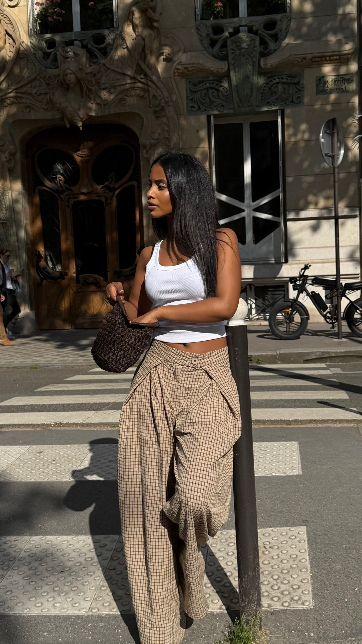 Pantalon coupe large [ Marron] (Précommande expédition mi juin)