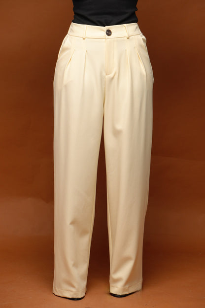 Pantalon tailleur [ Jaune]