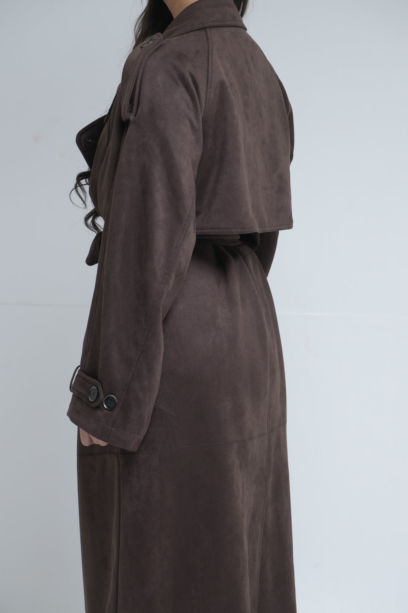 Trench suédine [ Marron]