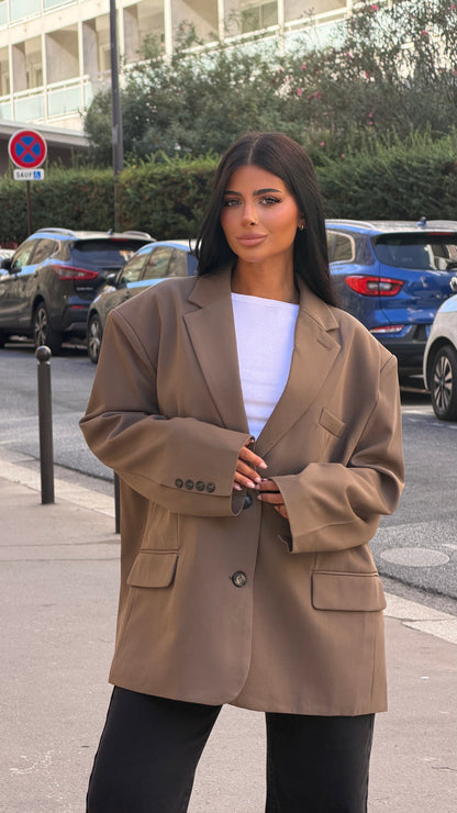 Blazer oversize [ Taupe ]