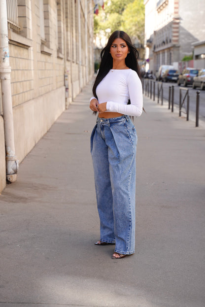 Jean Asymétrique Inspi Z  [Bleu Moyen]