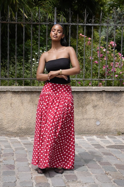 Jupe à pois