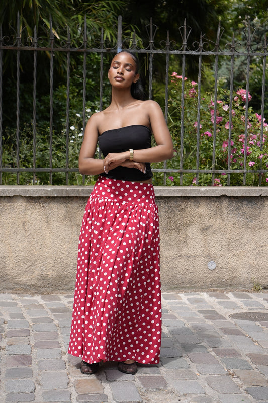 Jupe à pois