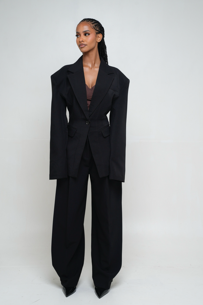 Pantalon effet [ Noir]46