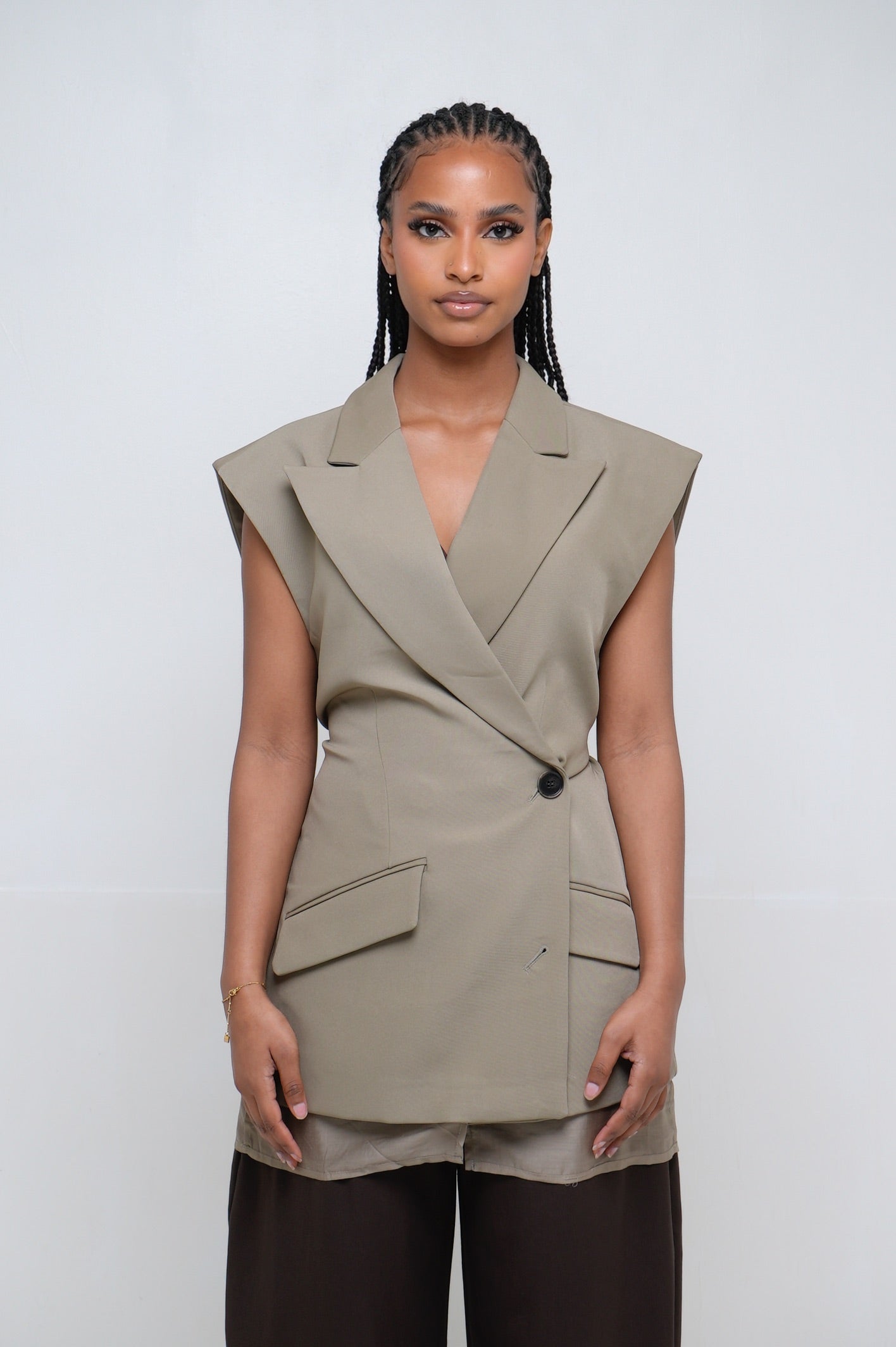 Veste sans manche [ vert ]3O