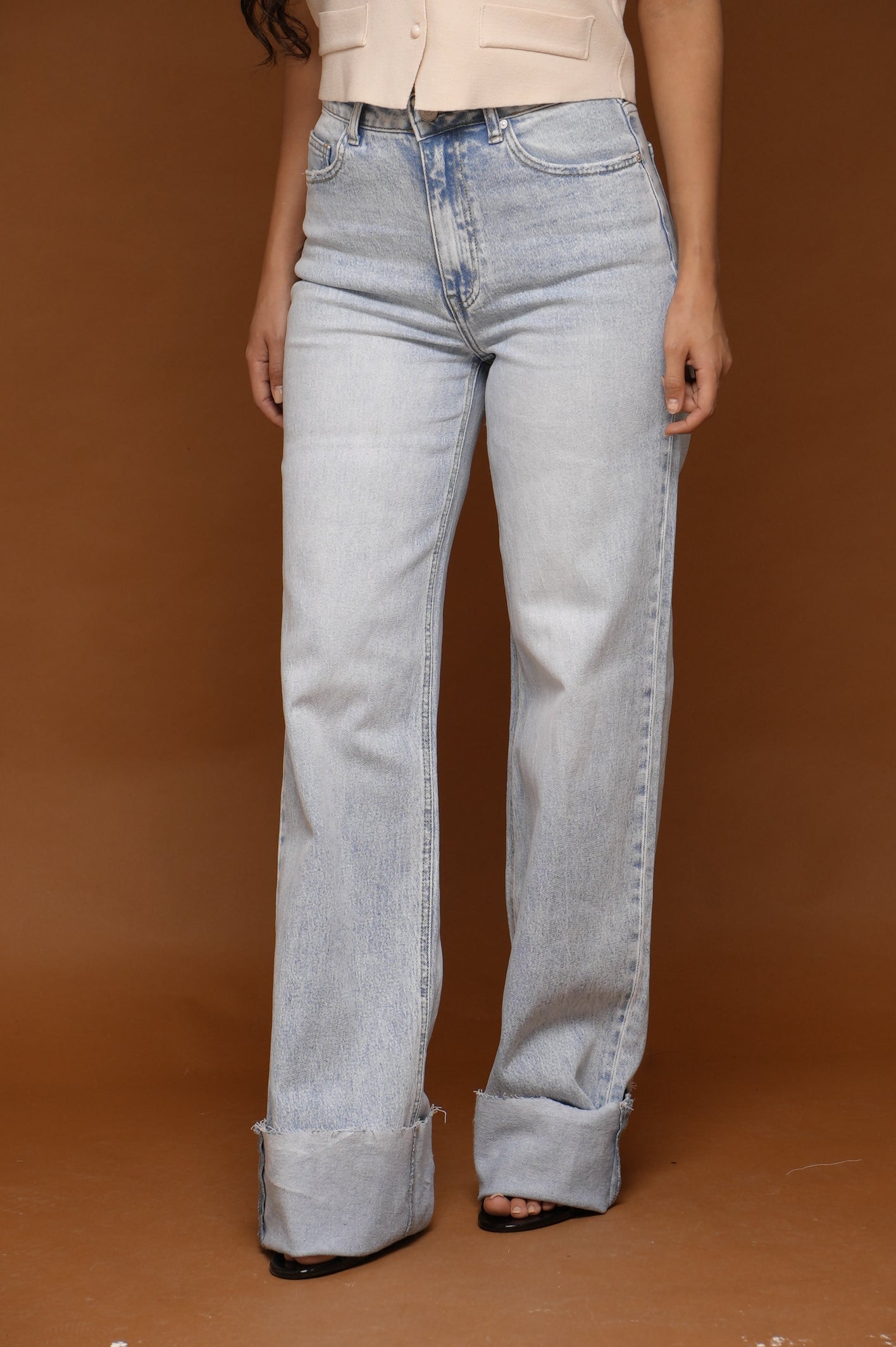 JEAN BLEU  CLAIR EXTRA LONG  [Z6754]