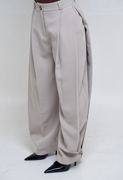 Pantalon effet [ Gris clair]46