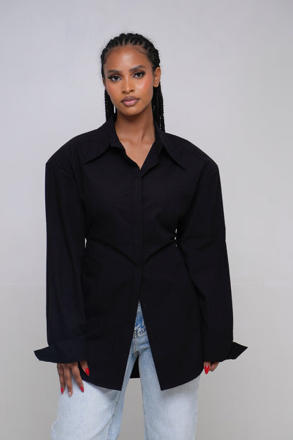 Chemise épaulette [Noir]09