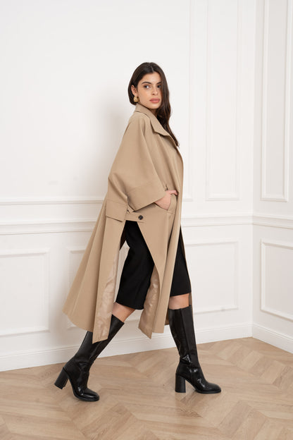 Trench cape [ Camel]