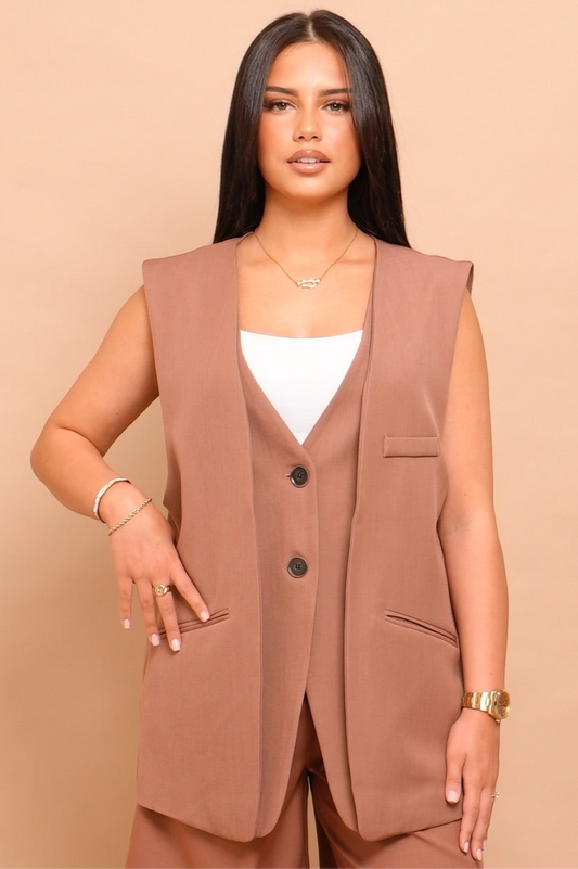Blazer sans manche masculin