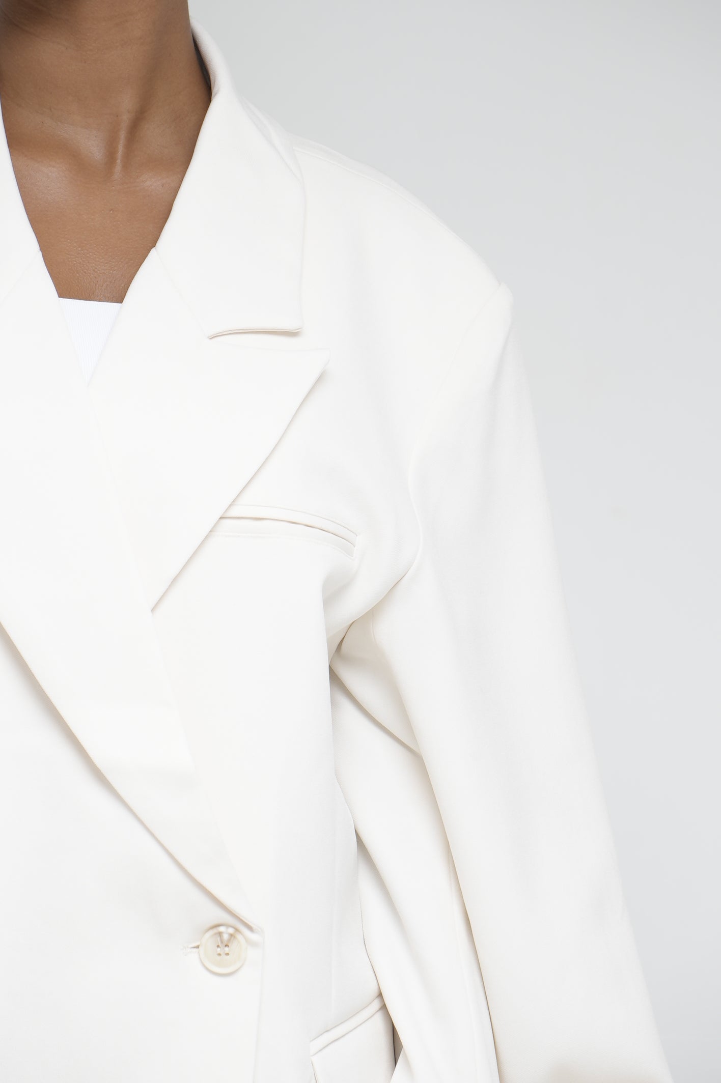 Blazer asymétrique [ Blanc]233