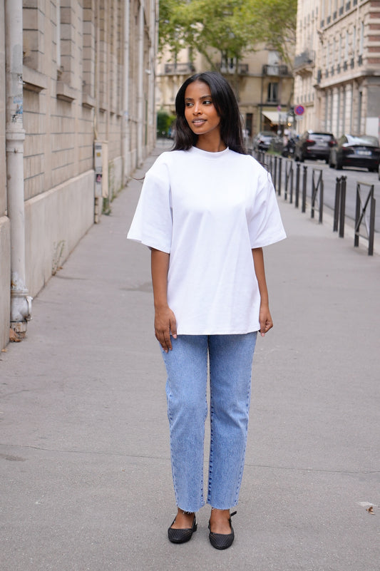 Haut basique à épaulette [Blanc]