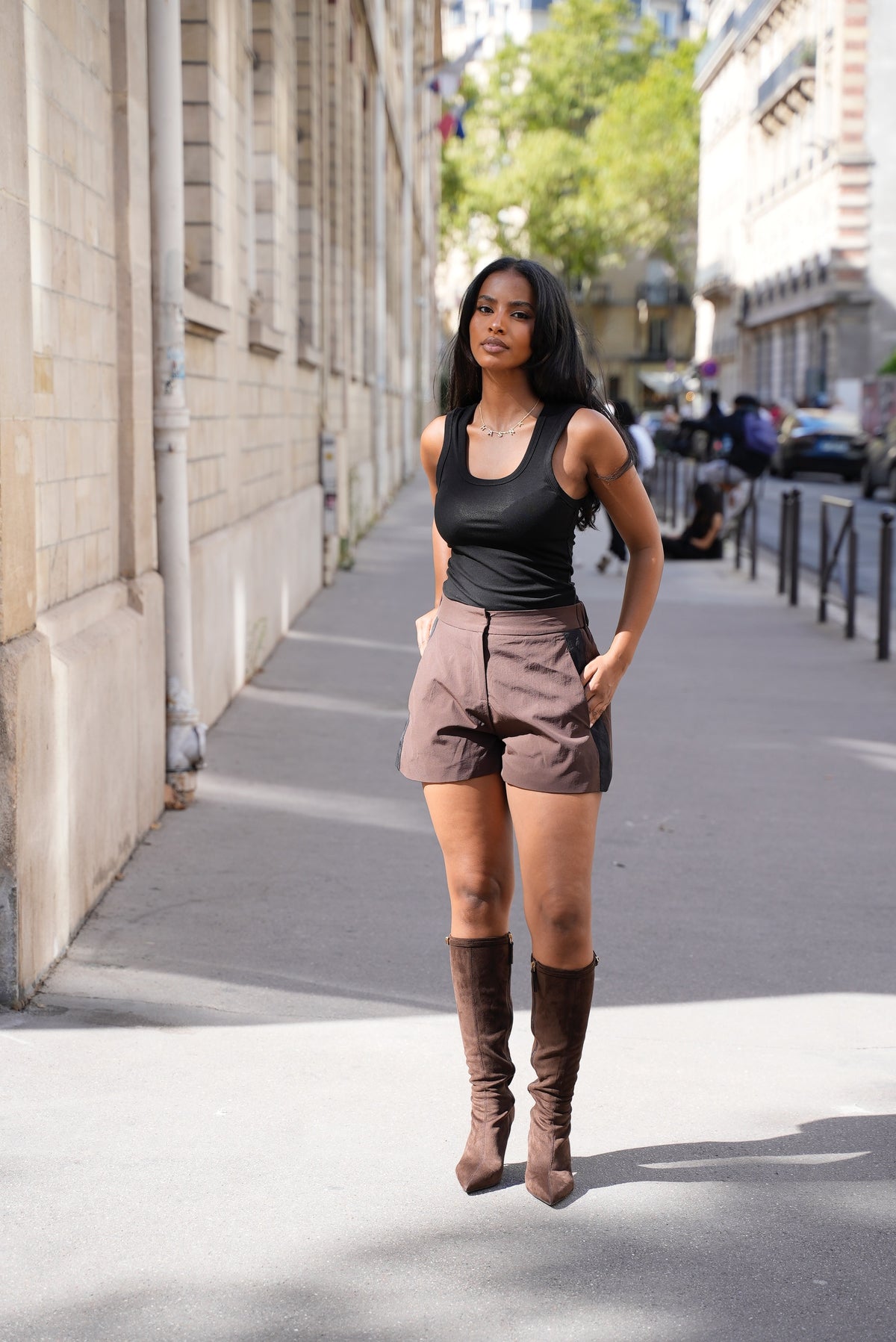 Ensemble Short Chocolat