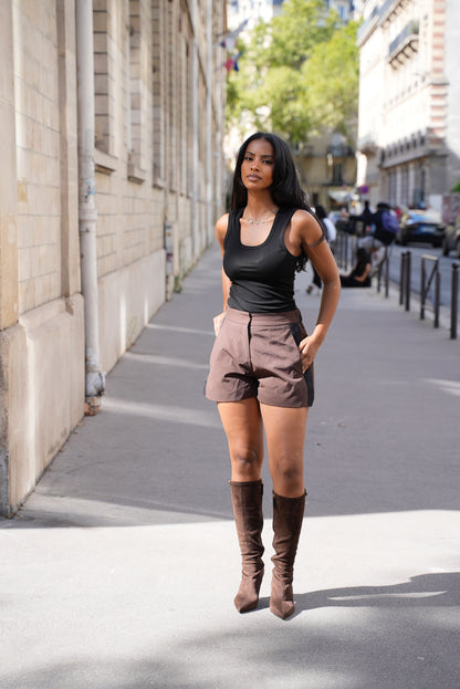 Ensemble Short Chocolat