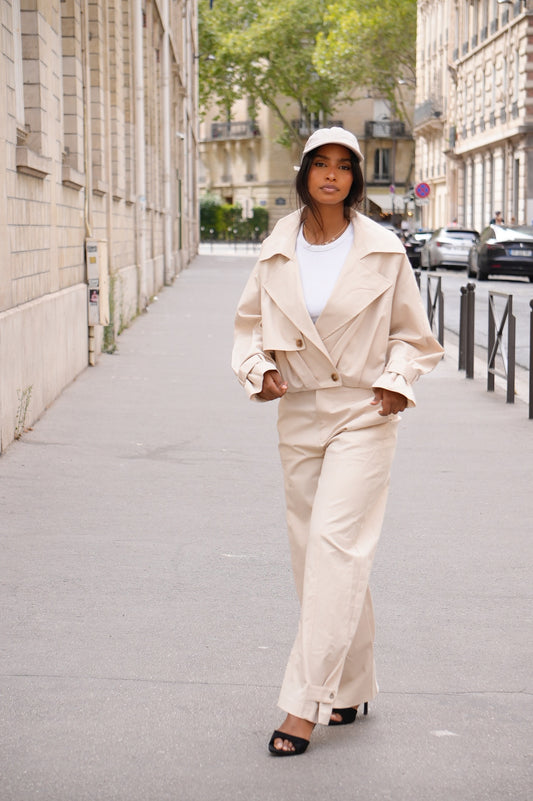 Pantalon ballon beige