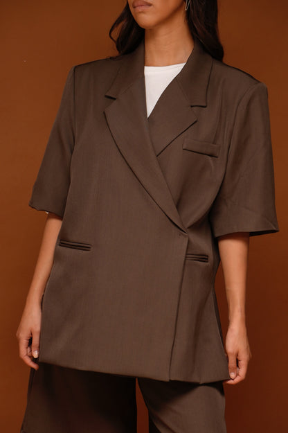 BLAZER manches courtes [ Marron]