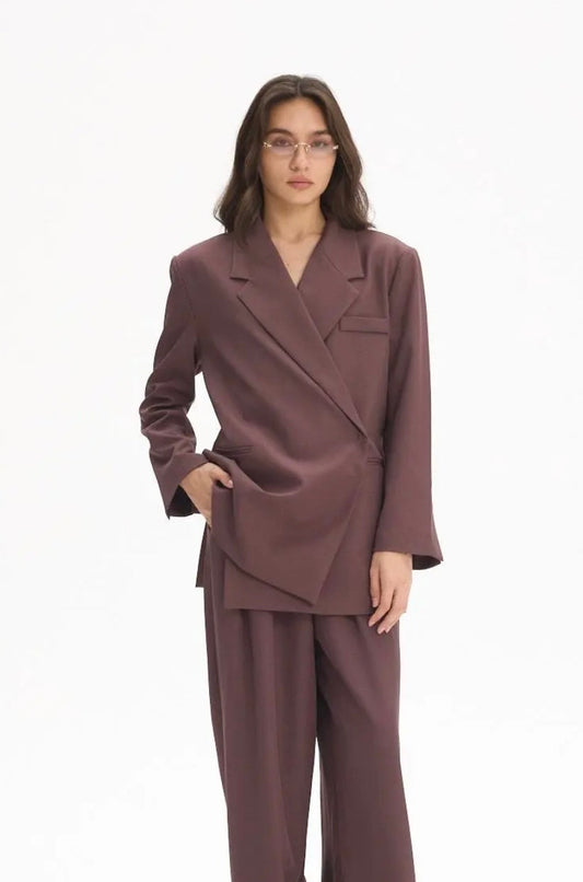 Blazer portefeuille [ Prune ]