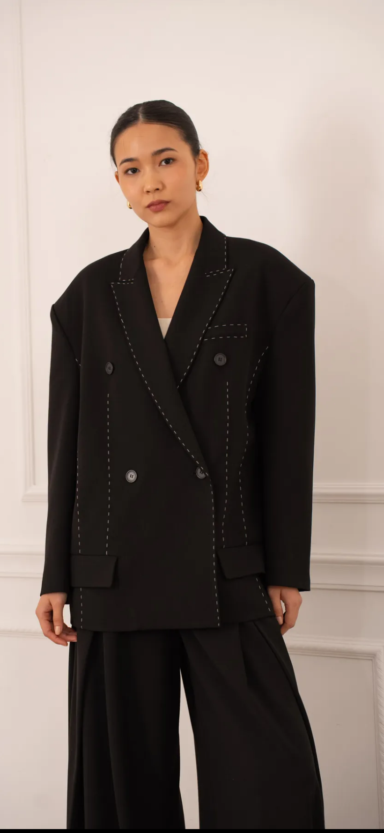 Blazer surpiques [Noir]