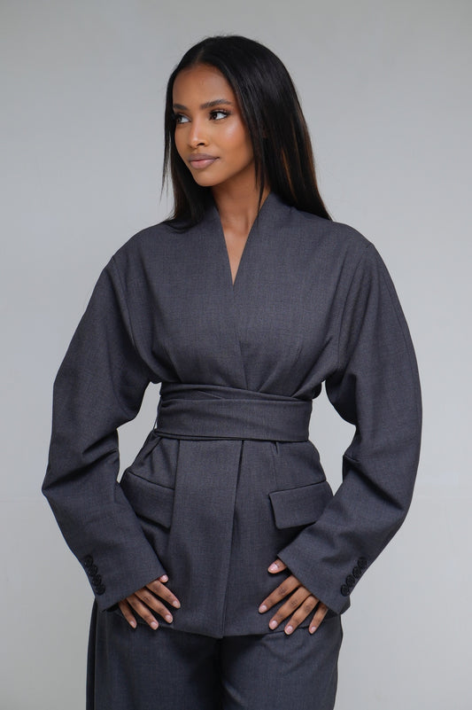 Blazer a noeud [ Gris]