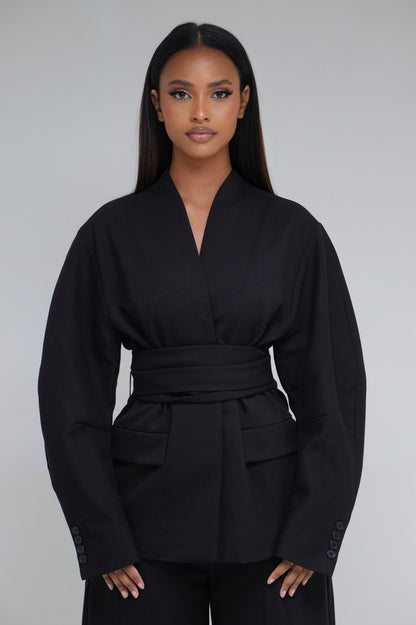 Blazer a noeud [ Noir]