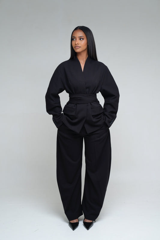 Blazer a noeud [ Noir]