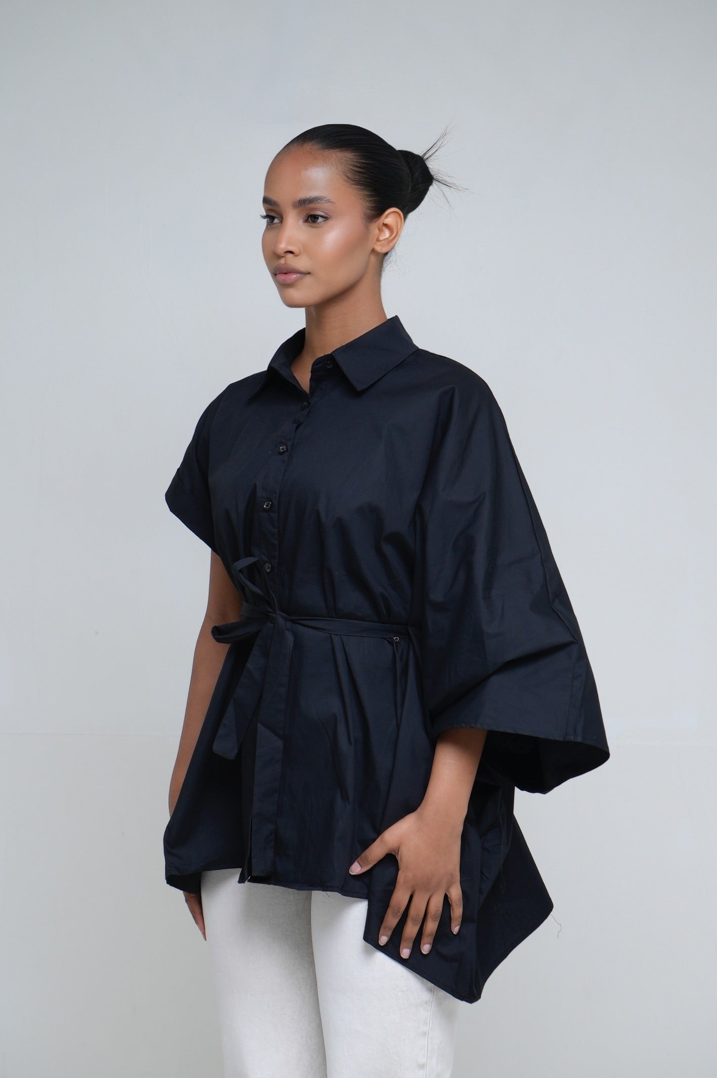 Chemise asymétrique [ Noir]