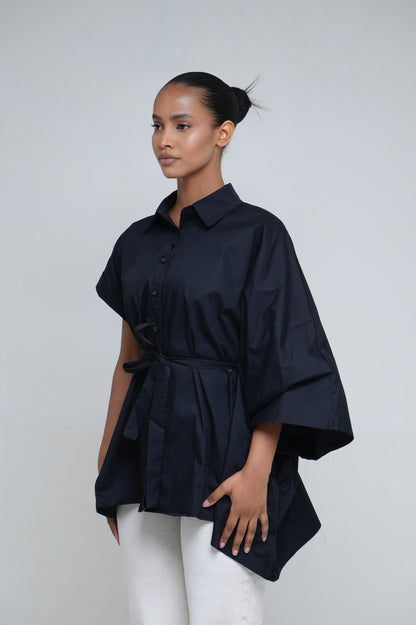 Chemise asymétrique [ Noir]
