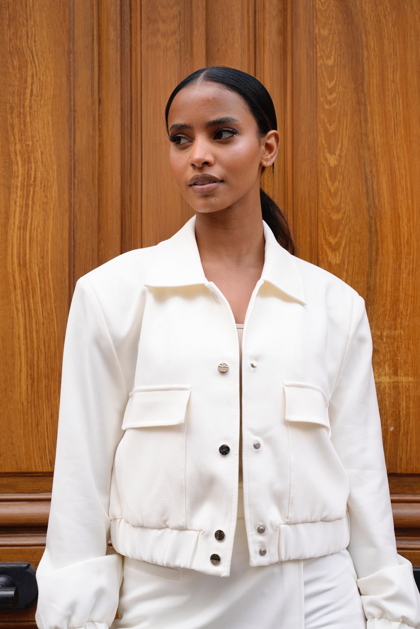 Veste bomber [Blanc]