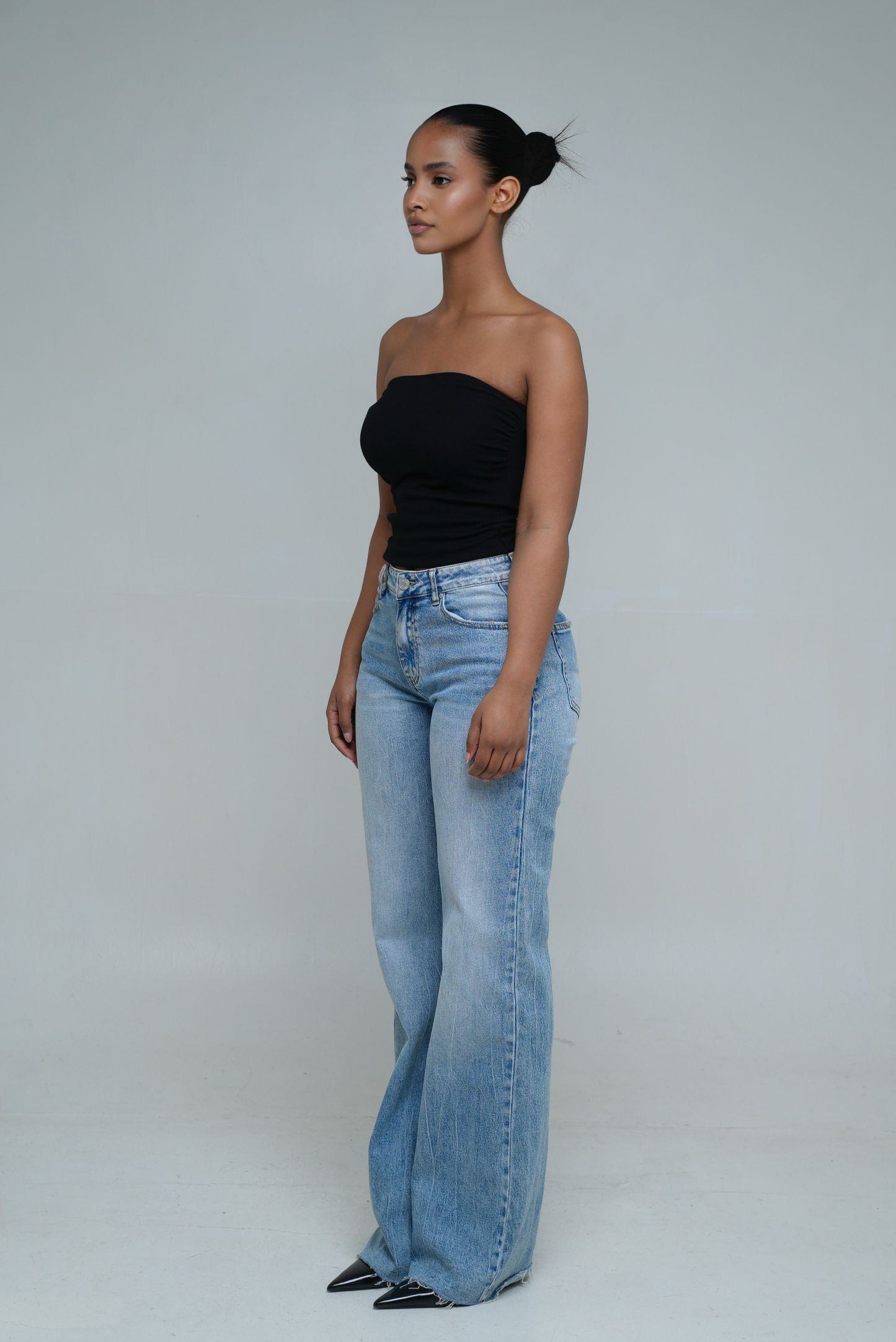 Jean  Wide leg [ Bleu moyen ]