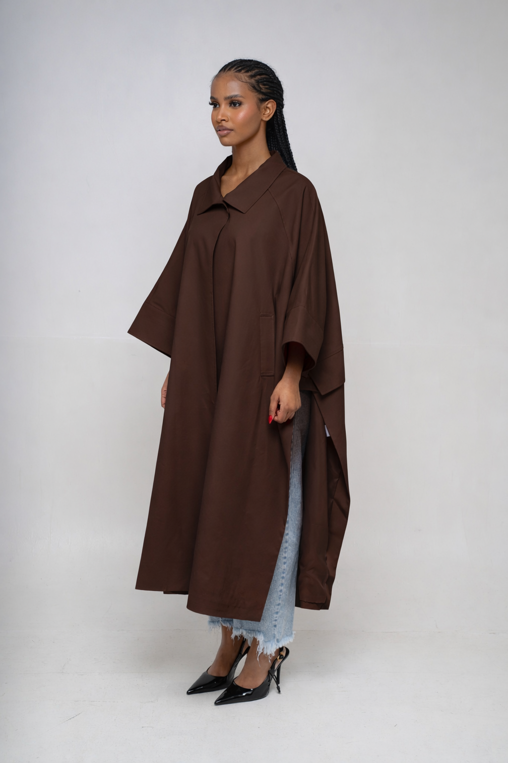 Trench cape [ Chocolat